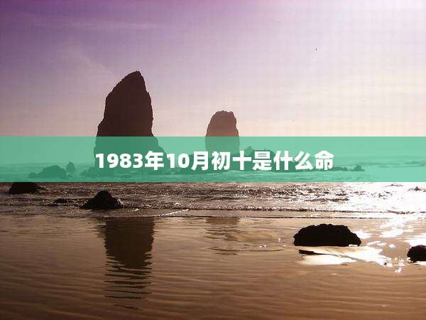 1983年10月初十是什么命