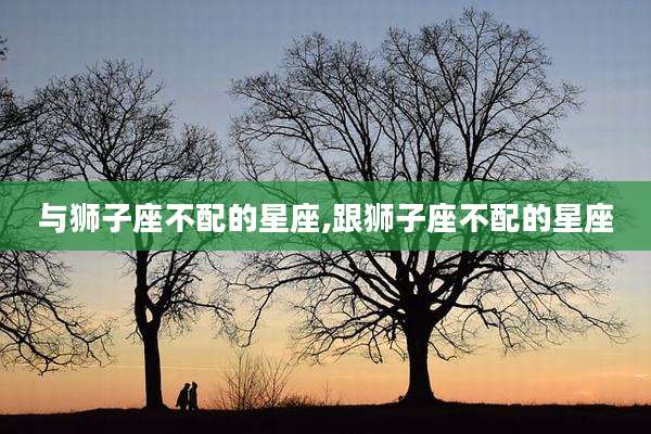与狮子座不配的星座,跟狮子座不配的星座