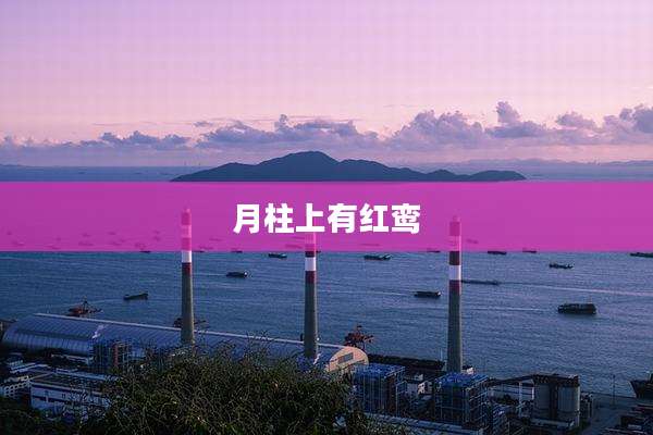 月柱上有红鸾