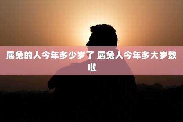 属兔的人今年多少岁了 属兔人今年多大岁数啦