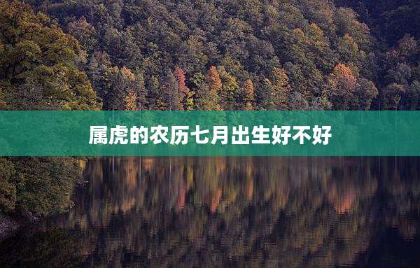 属虎的农历七月出生好不好