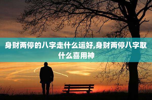 身财两停的八字走什么运好,身财两停八字取什么喜用神