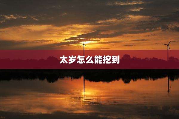 太岁怎么能挖到