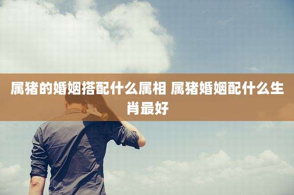 属猪的婚姻搭配什么属相 属猪婚姻配什么生肖最好
