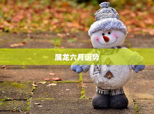 属龙六月运势
