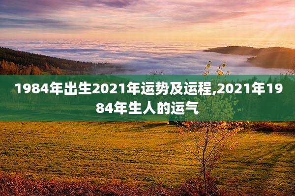 1984年出生2021年运势及运程,2021年1984年生人的运气