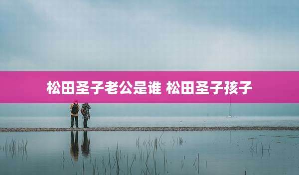 松田圣子老公是谁 松田圣子孩子