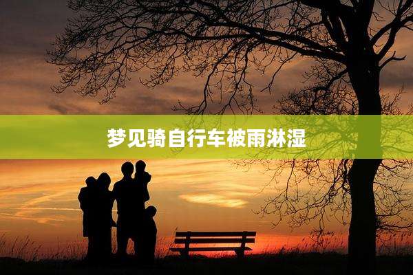 梦见骑自行车被雨淋湿