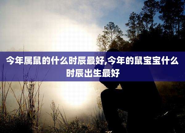 今年属鼠的什么时辰最好,今年的鼠宝宝什么时辰出生最好