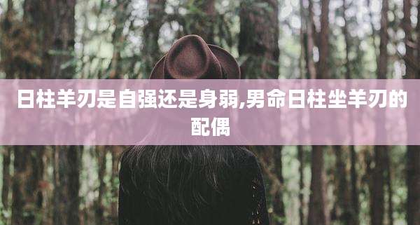 日柱羊刃是自强还是身弱,男命日柱坐羊刃的配偶