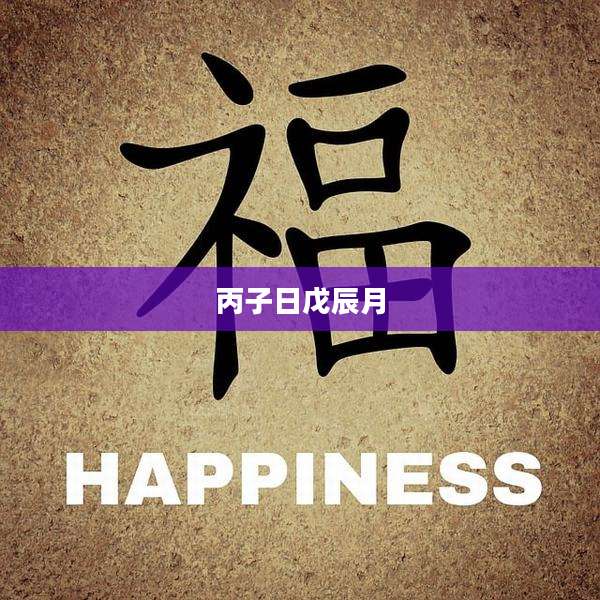 丙子日戊辰月