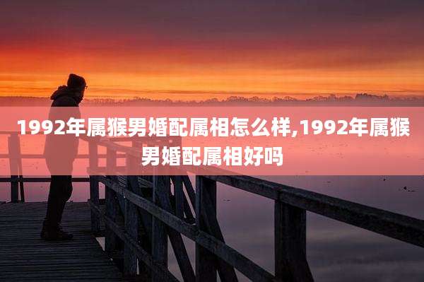 1992年属猴男婚配属相怎么样,1992年属猴男婚配属相好吗