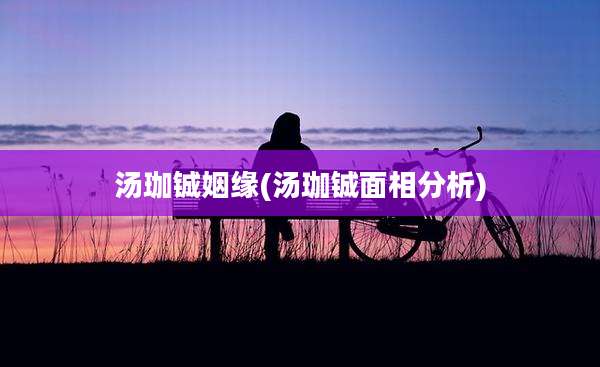 汤珈铖姻缘(汤珈铖面相分析)
