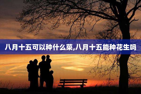 八月十五可以种什么菜,八月十五能种花生吗