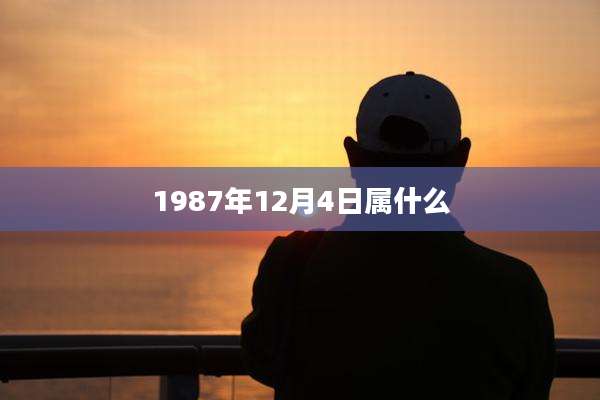1987年12月4日属什么