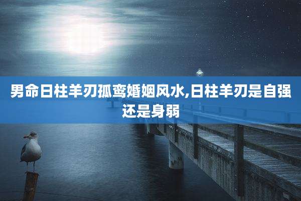 男命日柱羊刃孤鸾婚姻风水,日柱羊刃是自强还是身弱