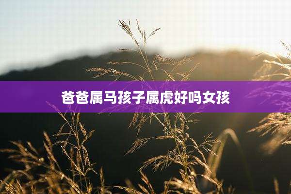 爸爸属马孩子属虎好吗女孩