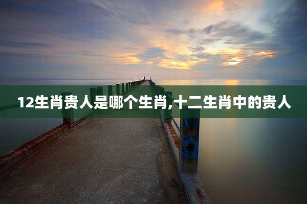 12生肖贵人是哪个生肖,十二生肖中的贵人
