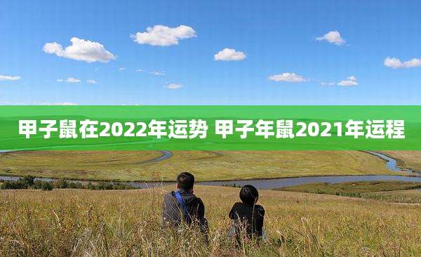 甲子鼠在2022年运势 甲子年鼠2021年运程