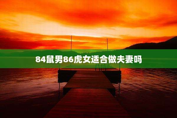 84鼠男86虎女适合做夫妻吗