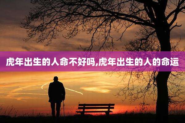 虎年出生的人命不好吗,虎年出生的人的命运