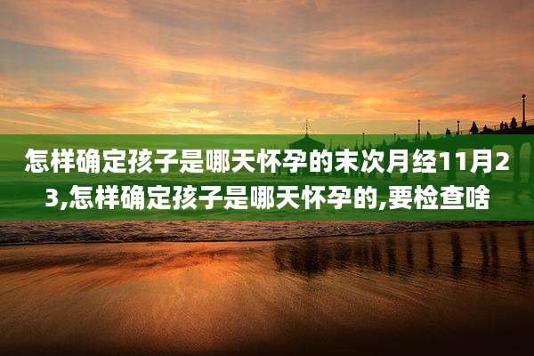 怎样确定孩子是哪天怀孕的末次月经11月23,怎样确定孩子是哪天怀孕的,要检查啥