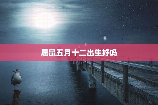 属鼠五月十二出生好吗