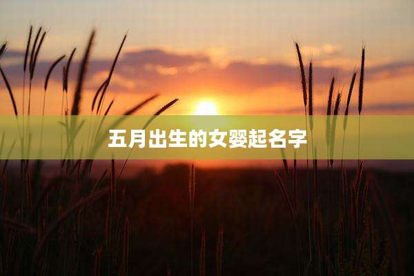五月出生的女婴起名字