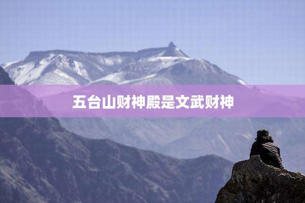 五台山财神殿是文武财神