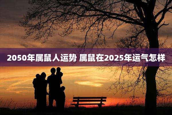 2050年属鼠人运势 属鼠在2025年运气怎样