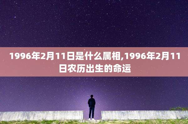 1996年2月11日是什么属相,1996年2月11日农历出生的命运