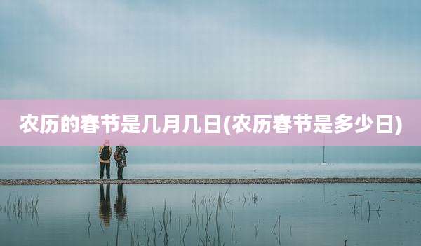 农历的春节是几月几日(农历春节是多少日)