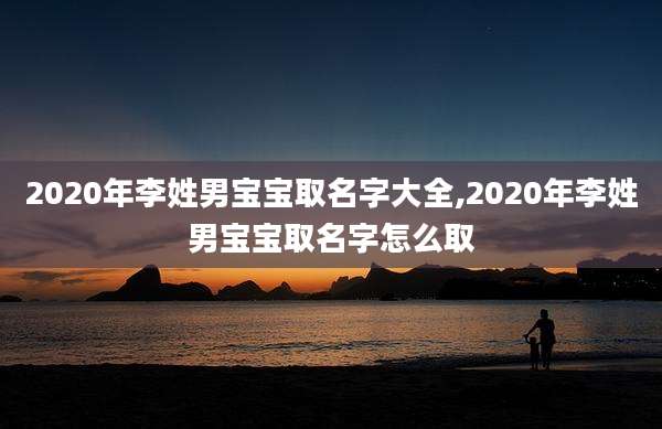 2020年李姓男宝宝取名字大全,2020年李姓男宝宝取名字怎么取