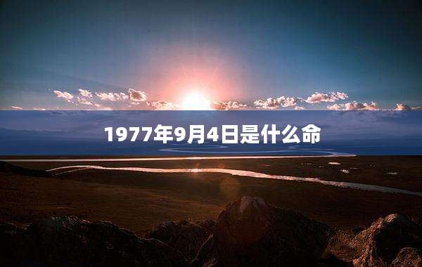 1977年9月4日是什么命