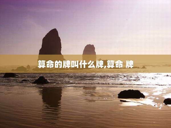 算命的牌叫什么牌,算命 牌
