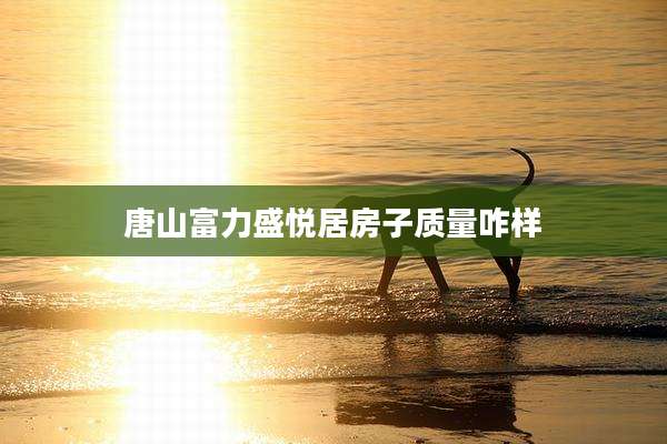 唐山富力盛悦居房子质量咋样