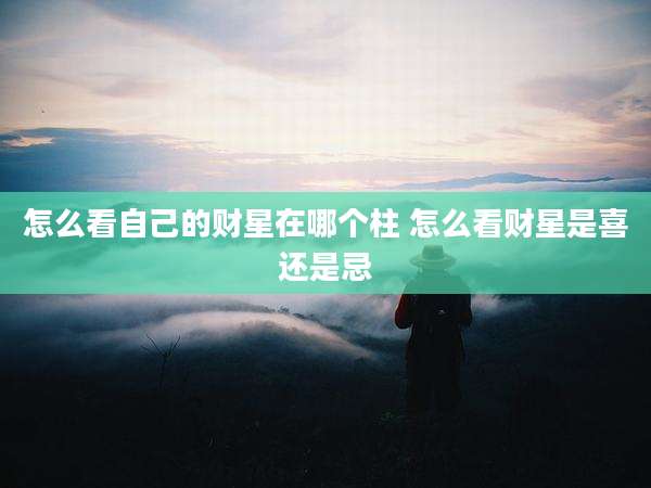 怎么看自己的财星在哪个柱 怎么看财星是喜还是忌