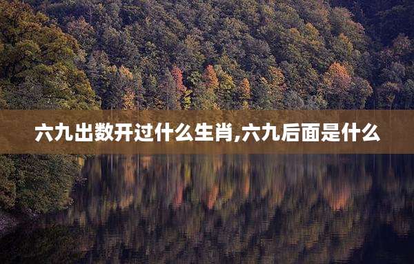 六九出数开过什么生肖,六九后面是什么