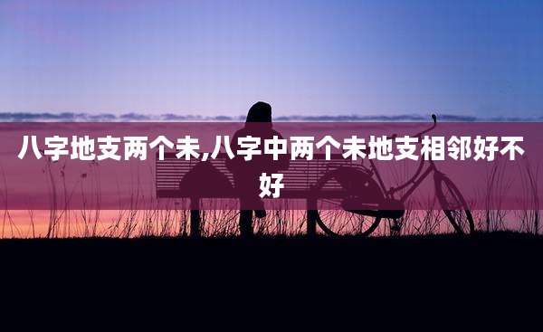 八字地支两个未,八字中两个未地支相邻好不好