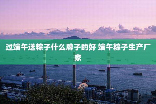 过端午送粽子什么牌子的好 端午粽子生产厂家