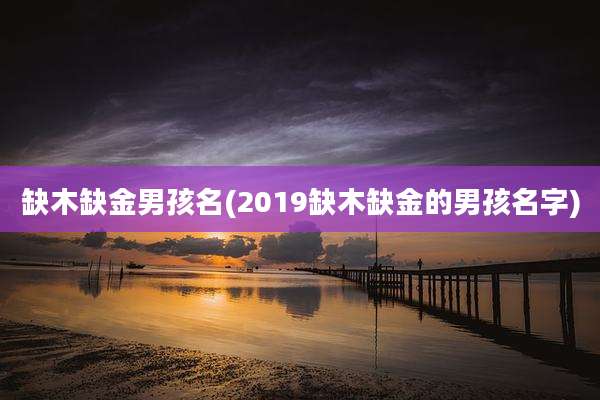 缺木缺金男孩名(2019缺木缺金的男孩名字)