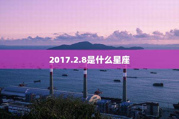 2017.2.8是什么星座