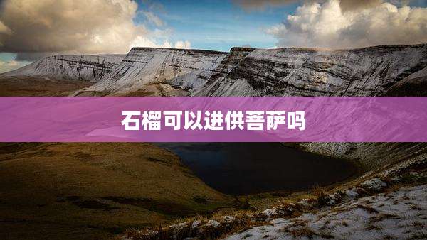 石榴可以进供菩萨吗