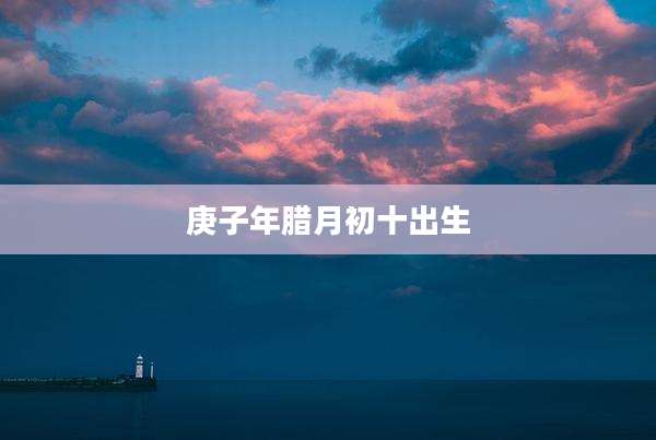 庚子年腊月初十出生