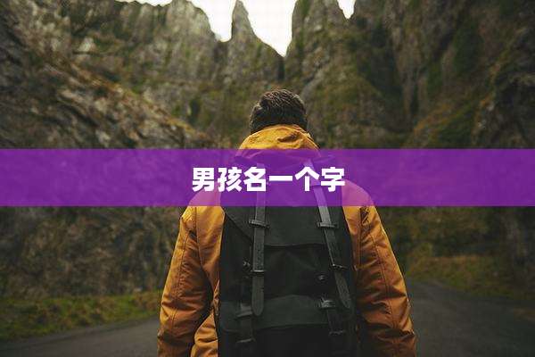 男孩名一个字
