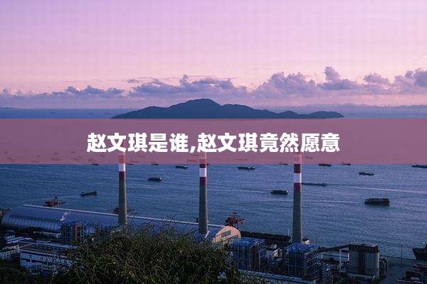 赵文琪是谁,赵文琪竟然愿意