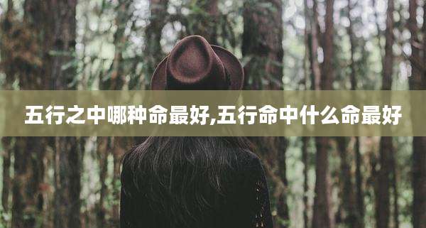 五行之中哪种命最好,五行命中什么命最好