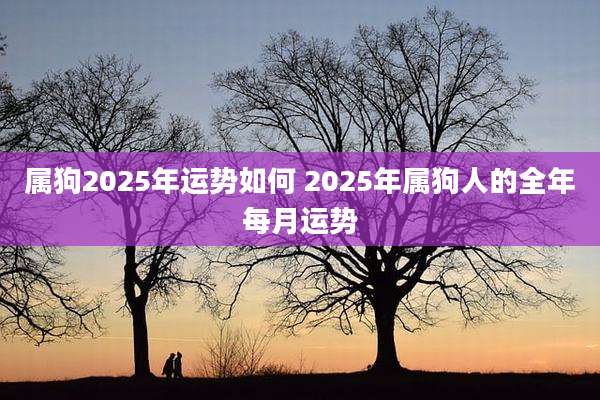属狗2025年运势如何 2025年属狗人的全年每月运势