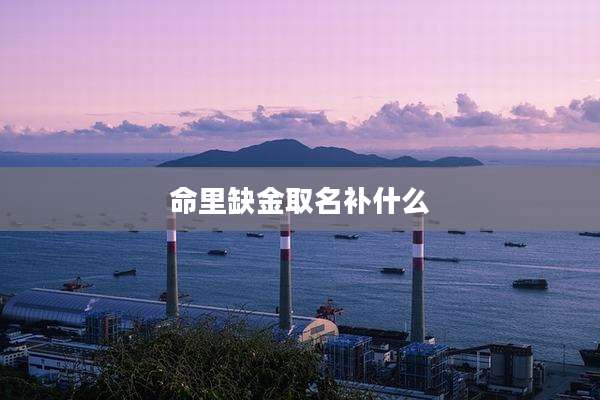 命里缺金取名补什么