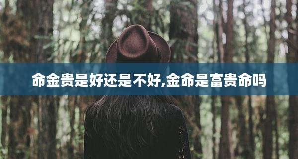 命金贵是好还是不好,金命是富贵命吗